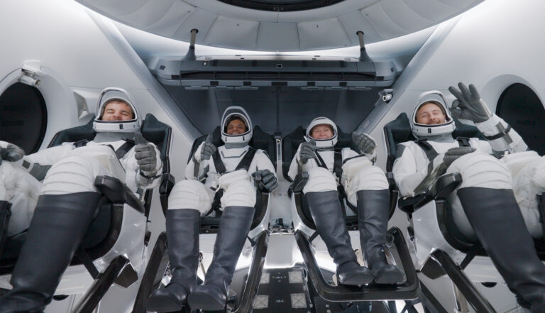 Tripulación de la misión Axiom 4. Foto: SpaceX.