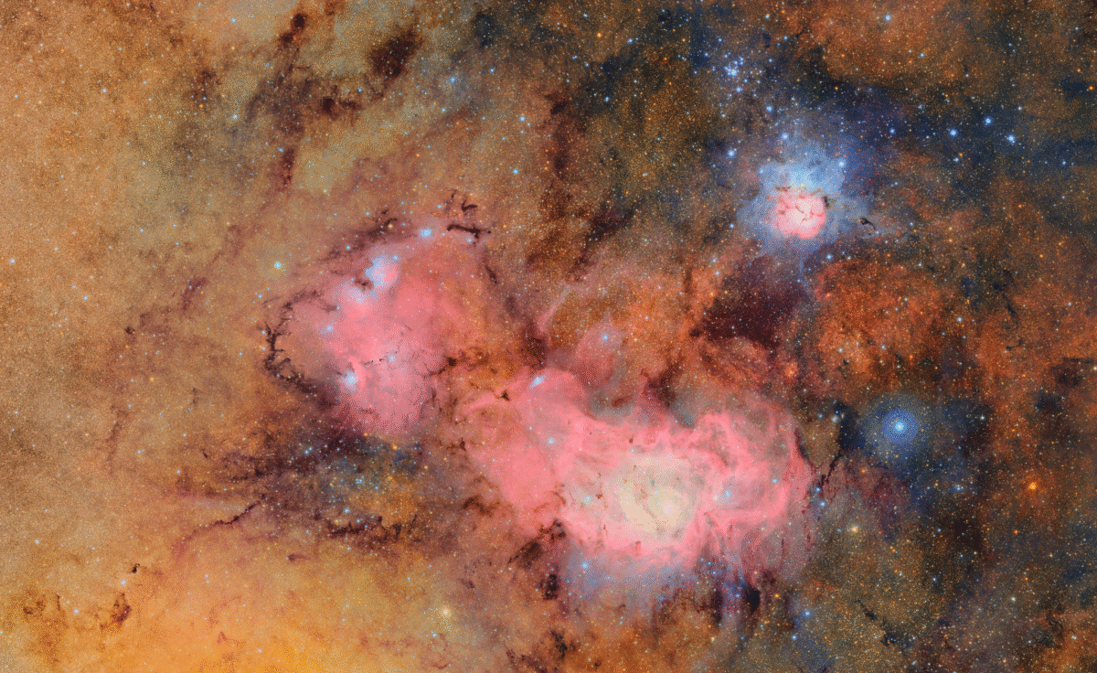 Esta imagen combina 678 imágenes separadas tomadas por el Observatorio Vera C. Rubin de NSF-DOE en poco más de siete horas de observación. Créditos: NSF–DOE Vera C. Rubin Observatory