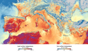 Los satélites captan cómo Europa se calienta extremadamente